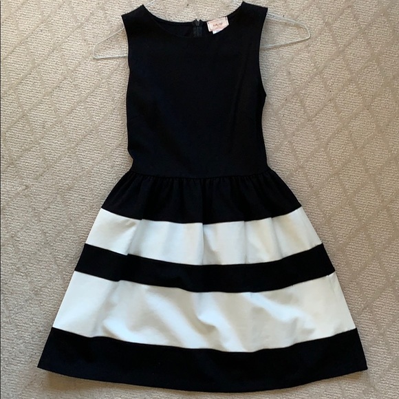 Dress with striped bottom - Picture 1 of 3